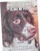 Funny Dog Design Birthday Open Blank Card