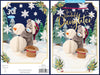 Bear Building A Snowman Wonderful Daughter 3D Christmas Keepsake Card