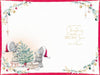 Bear Loading a Tree Onto A Truck Best Mum And Dad Christmas Card