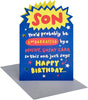 Typography Sentimental Design Son Birthday Card
