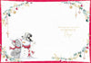 Bear With Snowman Wrapped In Fairy Lights Special Neighbours Christmas Card