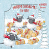Fun Illustrations Of Fluffy Sheep In Santa Hats Studios 10 Pack 2 Design Christmas Cards