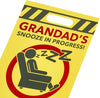Warning Sign Design Grandad Birthday Card