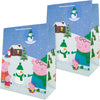Peppa Pig Design Pack of 2 Large Christmas Gift Bags