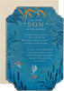 Maurice Moore Blue Traditional Floral Design with Heartfelt Verse Son Birthday Card