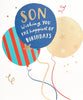 Balloons Design Son Birthday Card