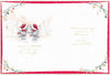 Bears Dancin In Snow Wonderful Wife Luxury Boxed Christmas Card