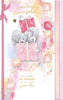 Tatty Teddy 'For A Wonderful Daughter' Luxury Hand Finished Birthday Card With Bow