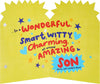 Typography Sentimental Design Son Birthday Card