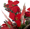 Poinsettia Bouquet Jumbo Sized 3D Pop Up Christmas Card