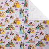 Disney Princesses & Pets Pink Design Pack of 3, 2M Each Wrapping Paper Roll Birthday, Christmas