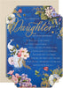 Traditional Floral Design with Heartfelt Verse Daughter Birthday Card
