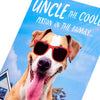 Dog Design Uncle Birthday Card