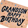 Stars and Sparkles Design Grandson Birthday Card