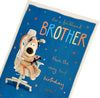 Boofle with Headphones Brother Birthday Card
