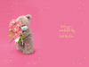 Bear With Flowers 3D Photo Finish Keepsake Special Sister Birthday Card