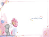 Bear Holding Flower Fiancée Birthday Card