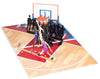 Basketball Players 3D Pop Up Greeting Card