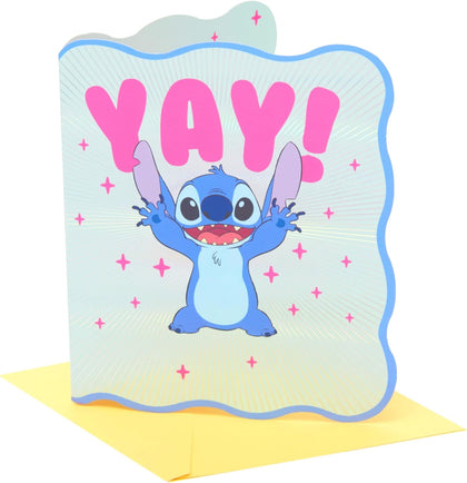Disney Lilo & Stitch Yay! Design Birthday Card