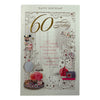 Elegant 60th Birthday Celebration Opacity Card
