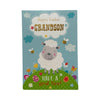 For Grandson Cute Lamb with Bees Design Easter Card