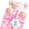 Cute Bear with Present Design 2nd Birthday Card