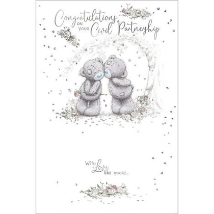 Wedding Bears Civil Partnership Congratulations Card