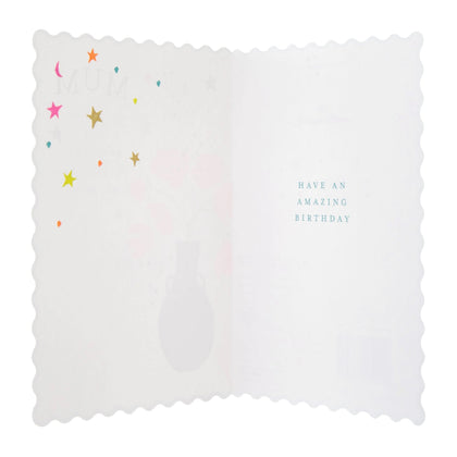 Oh Darling Pink Flowers Design Mum Birthday Card