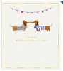 Watermark On Your Anniversary Card Sausage Dogs & Bunting