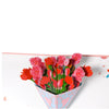 Carnation Charm 3D Pop-Up Floral Greeting Card - Mother's Day Anniversary Birthday