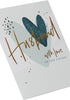 Hearts Design Husband Birthday Card