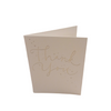 Pack of 30 Foil Finished Thank You Cards