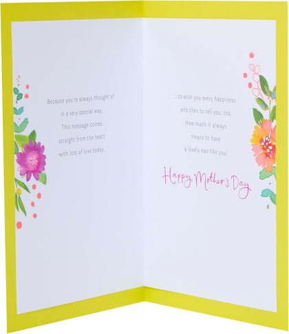 Mixed Flowers Design For Nan Mother's Day Card
