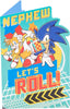 Sonic the Hedgehog  Let's Roll Design Nephew Birthday Card