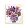 Floral Fantasy Paper Bouquet 3D Vase Pop Up Card - Mother's Day Birthday Wedding Anniversary