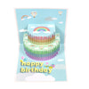 Rainbow Cake 3D Pop Up Birthday Card with Personalized Age Numbers