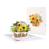 Sunflower Bloom Basket 3D Pop Up Greeting Card