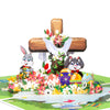 Cross Spring Scene Easter Blessings 3D Pop Up Card