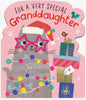 Cat Design Granddaughter Christmas Card