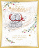 Bears On A Sledge in the Snow Wonderful Husband Boxed Christmas Card
