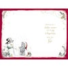 Bear And Snowman Son Christmas Card