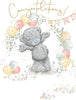 Bear With Balloons Congratulations Card