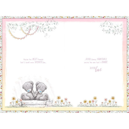 Bears Hugging Fiancée Handmade Birthday Card