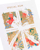 Present with Mixed Florals Special Mum Christmas Card