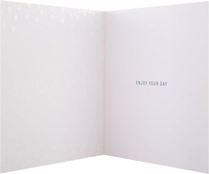 Contemporary Textured Foil Design Birthday Card