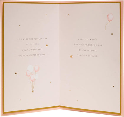 Elegant Well Done Granddaughter Graduation Card