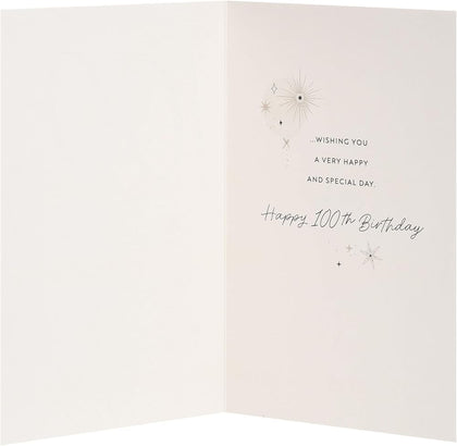 Gold Balloons Design 100th Birthday Card