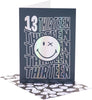 Smiley World 13th Birthday Card