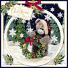 Bear With Wreath Luxury 3D Christmas Card