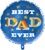 Inflate With Air or Helium Best Dad Ever Foil Balloon
